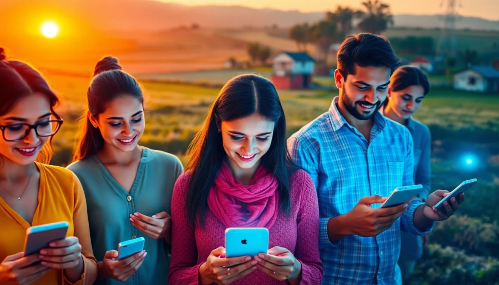 Accessing nsfw ai chat through affordable rural internet, showing connectivity in Indian villages, highlighting digital inclusion and technology integration for underserved areas.